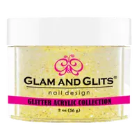 Glam & Glits - Glitter Acrylic Powder - Yellow Crystal 2oz - GAC12 Glam & Glits