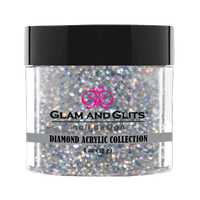 Glam & Glits Diamond Acrylic (Glitter) - Platinum 1 oz - DAC43 Glam & Glits