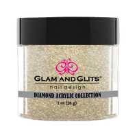 Glam & Glits Diamond Acrylic (Shimmer) - White Glaze 1 oz - DAC90 Glam & Glits