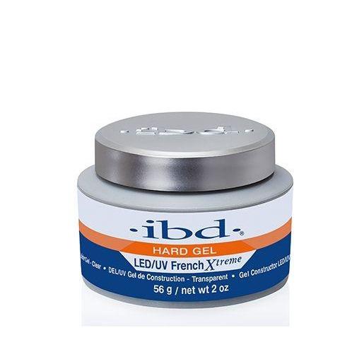 IBD Hard Gel LED/UV Builder Gel French Xtreme Hard Gel Clear 2 oz IBD