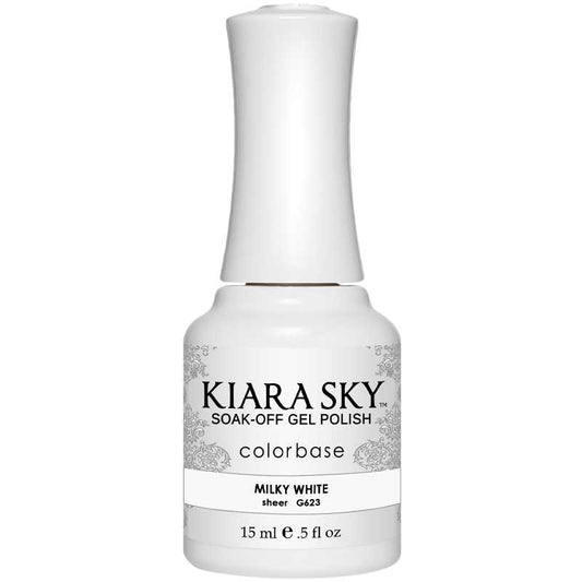 Kiara Sky - Gelcolor - Milky White 0.5 oz - #G623 Kiara Sky