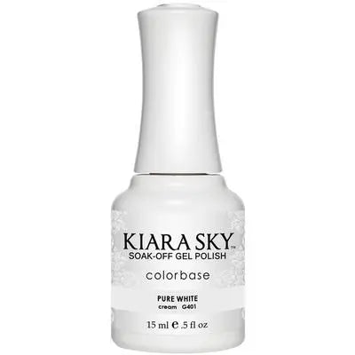 Kiara Sky - Gelcolor - Pure White 0.5 oz - #G401 Kiara Sky