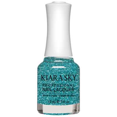 Kiara Sky All in one Nail Lacquer - Cosmic Blue  0.5 oz - #N5075 Kiara Sky