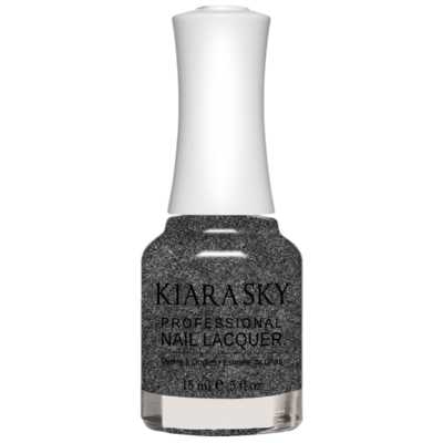 Kiara Sky All in one Nail Lacquer - Little Black Dress  0.5 oz - #N5086 Kiara Sky