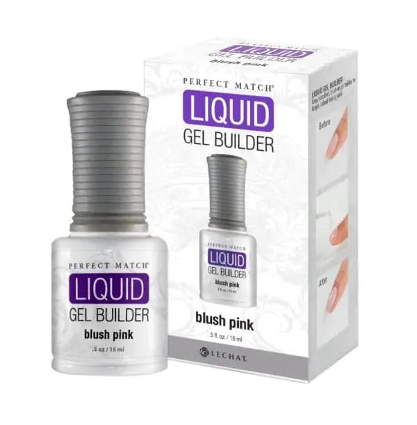 LeChat Perfect Match Liquid Gel Builder Brush Pink 0.5 oz - #LGB02 LeChat