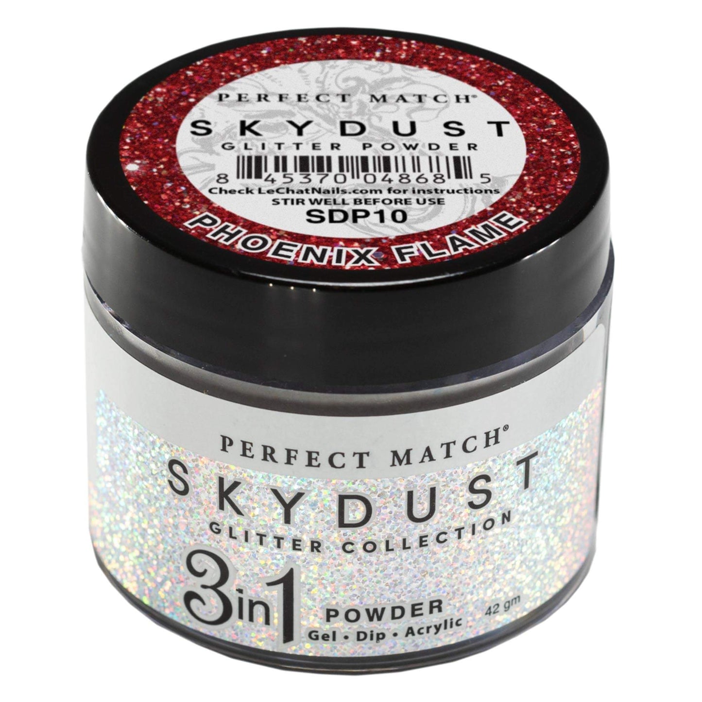 LeChat Perfect Match Sky Dust Dip Powder - Phoenix Flame 0.5 oz - #SDP10 LeChat