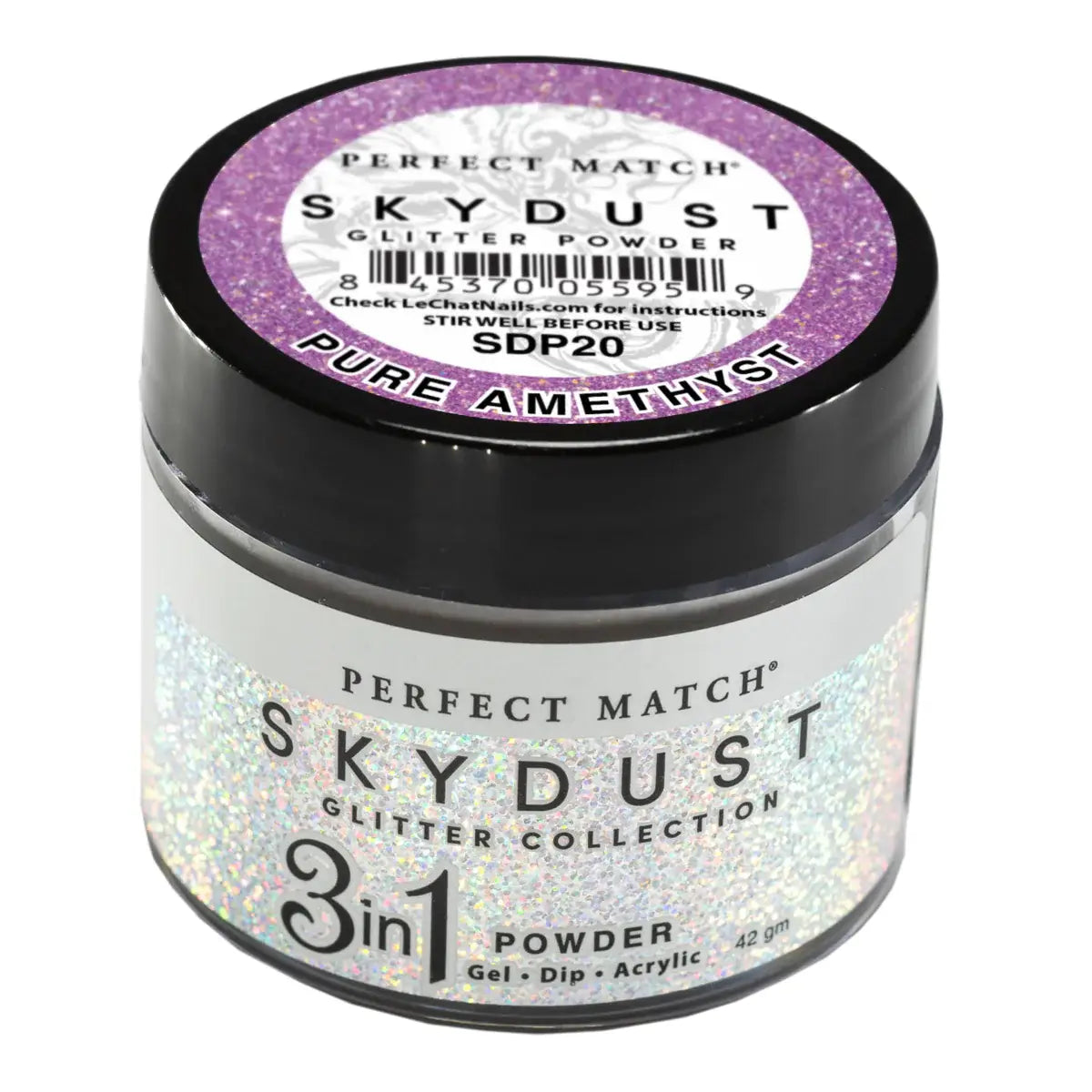 LeChat Perfect Match Sky Dust Dip Powder - Pure Amethyst 0.5 oz - #SDP20 LeChat