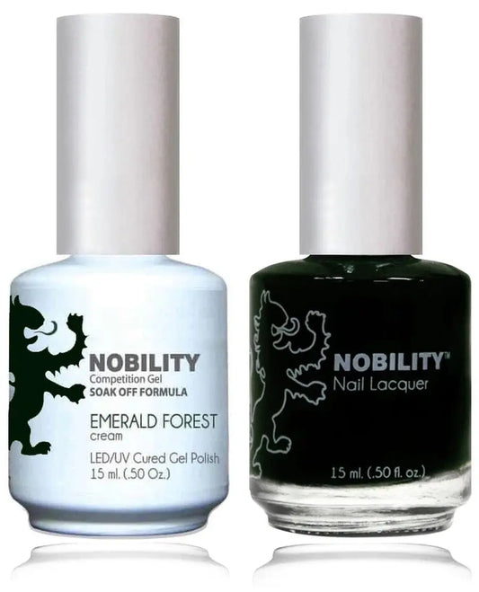 Lechat Nobility Gel Polish & Nail Lacquer - Emerald Forest 0.5 oz - #NBCS047 Nobility