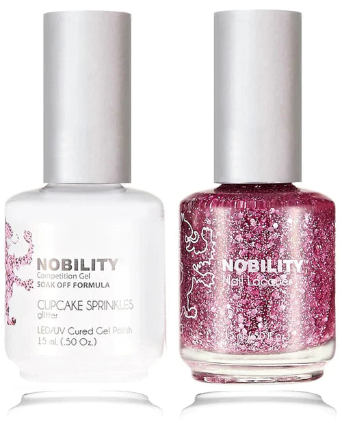Lechat Nobility Gel Polish & Nail Lacquer - Cupcake Sprinkles 0.5 oz - #NBCS184 Nobility