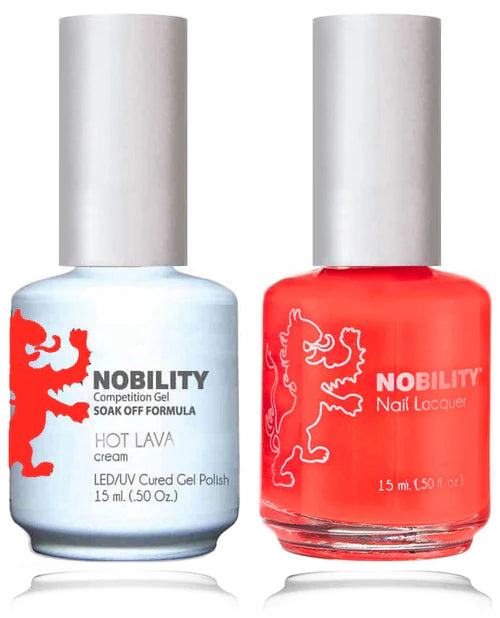 Lechat Nobility Gel Polish & Nail Lacquer - Hot Lava 0.5 oz - #NBCS179 Nobility