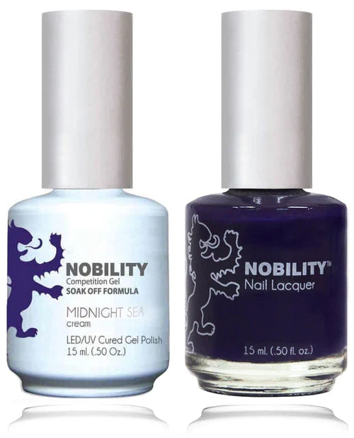 Lechat Nobility Gel Polish & Nail Lacquer - Midnight Sea 0.5 oz - #NBCS175 Nobility