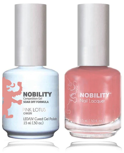 Lechat Nobility Gel Polish & Nail Lacquer - Pink Lotus 0.5 oz - #NBCS148 Nobility