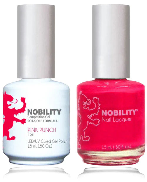 Lechat Nobility Gel Polish & Nail Lacquer - Pink Punch 0.5 oz - #NBCS051 Nobility