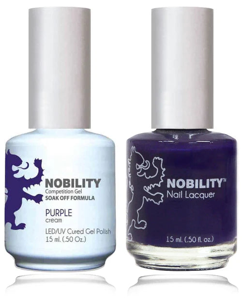 Lechat Nobility Gel Polish & Nail Lacquer - Purple 0.5 oz - #NBCS037 Nobility