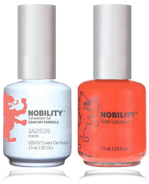 Lechat Nobility Gel Polish & Nail Lacquer - Salmon 0.5 oz - #NBCS154 Nobility