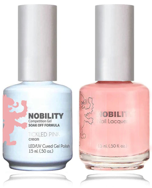Lechat Nobility Gel Polish & Nail Lacquer - Tickled Pink 0.5 oz - #NBCS150 Nobility