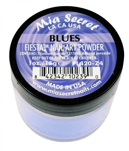 Mia Secret -  Blue Fiesta Acrylic Powder 1 oz - #PL420-Z4 Mia Sercret
