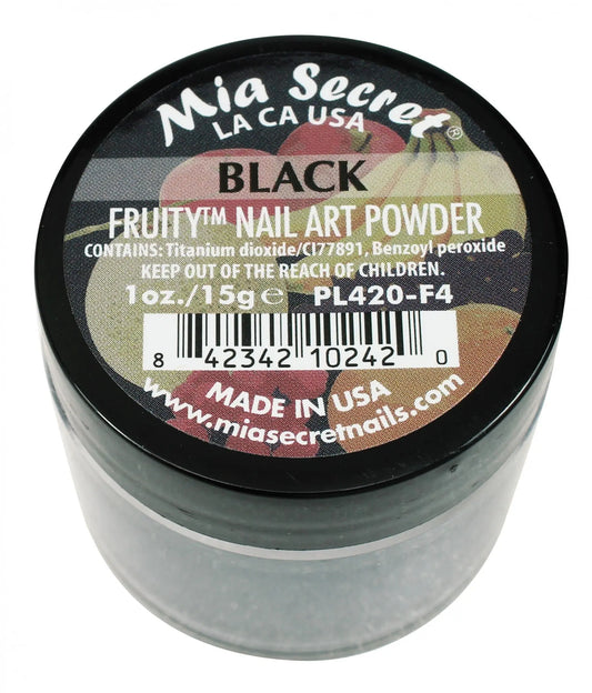 Mia Secret - Black Fruity Acrylic Powder 1 oz - #PL420-F4 Mia Sercret