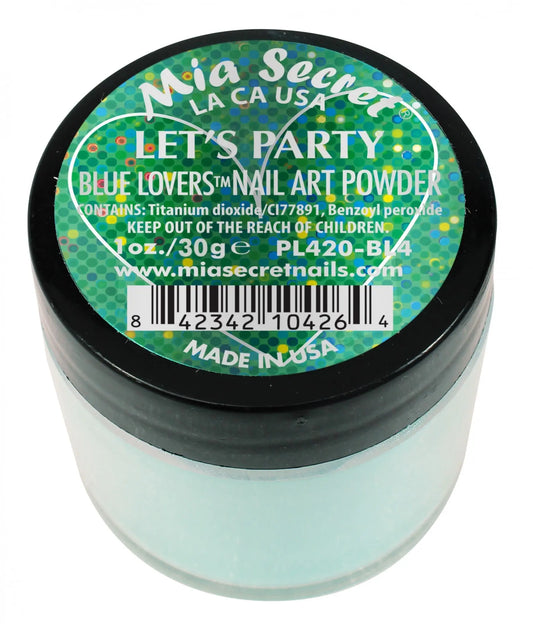 Mia Secret - Lets Party Blue Lovers  Acrylic Powder 1 oz - #PL420-BL4 Mia Secret