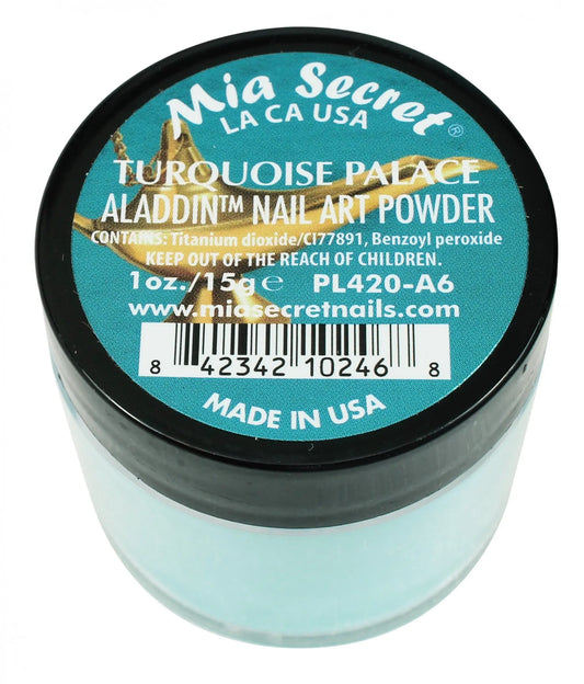 Mia Secret - Turquoise Palace Aladdin  Acrylic Powder 1 oz - #PL420-A6 Mia Secret