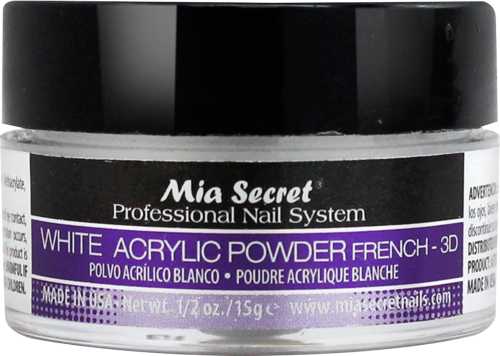 Mia Secret - White Acrylic Acrylic Powder  2 oz - #PL430-W Mia Secret