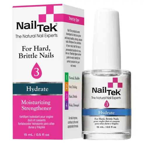 Nail Tek Hydrate 3 - For Hard, Brittle Nail 0.5 oz NailTek