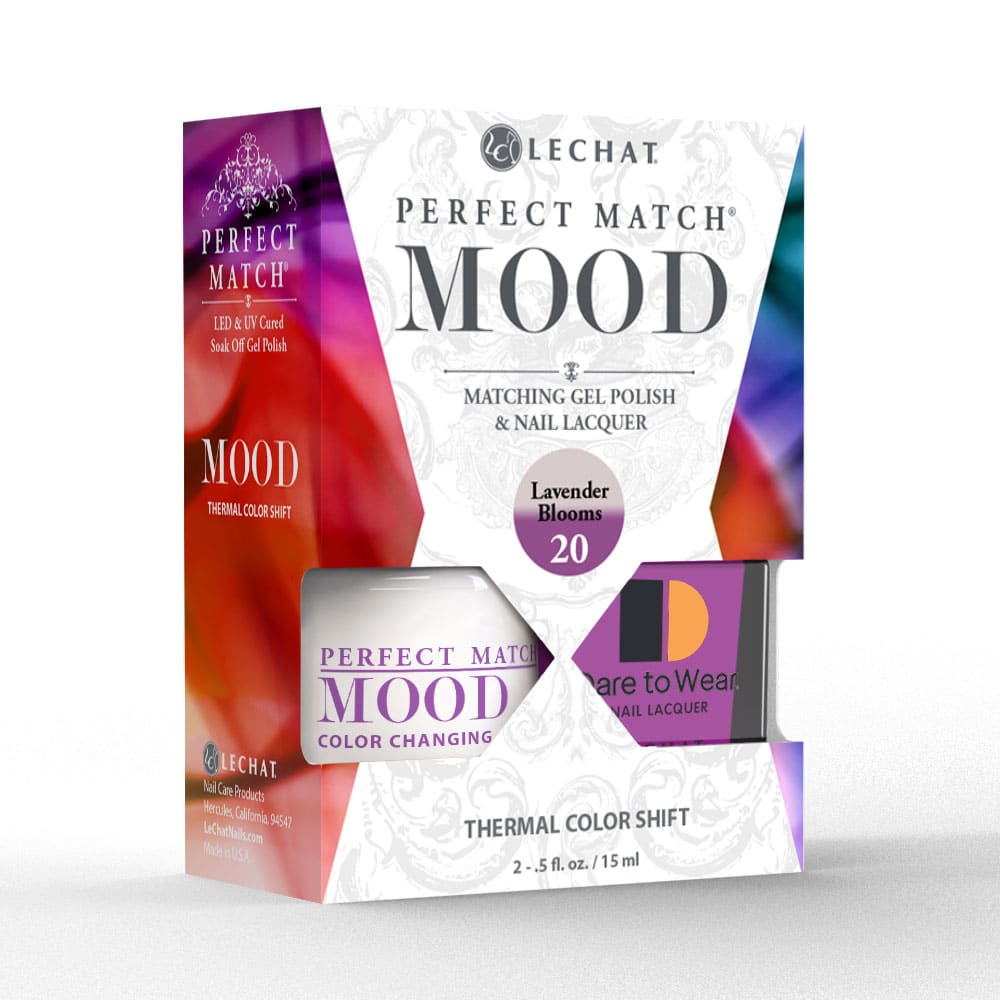 Lechat Perfect Match Mood Color Changing Gel Polish - Lavender Blooms 0.5 oz - #PMMDS20 Lechat