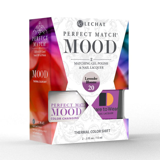 Lechat Perfect Match Mood Color Changing Gel Polish - Lavender Blooms 0.5 oz - #PMMDS20 Lechat