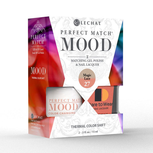 Lechat Perfect Match Mood Color Changing Gel Polish - Magic Lace 0.5 oz - #PMMDS27 Lechat