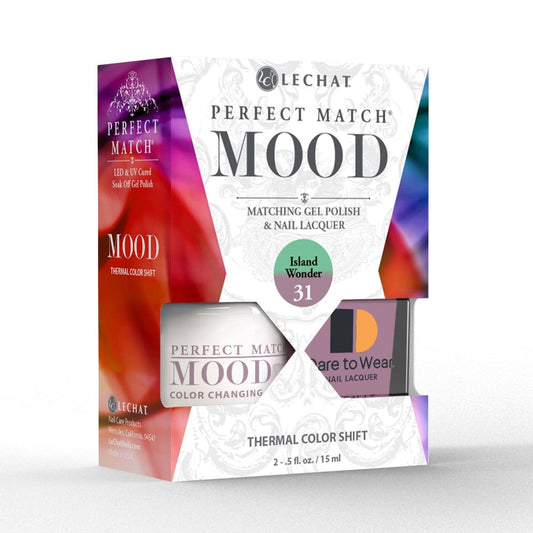 Lechat Perfect Match Mood Color Changing Gel Polish - Island Wonder 0.5 oz - #PMMDS31 Lechat
