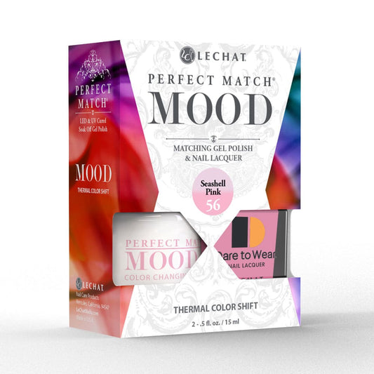 Lechat Perfect Match Mood Color Changing Gel Polish - Seashell Pink 0.5 oz - #PMMDS56 Lechat