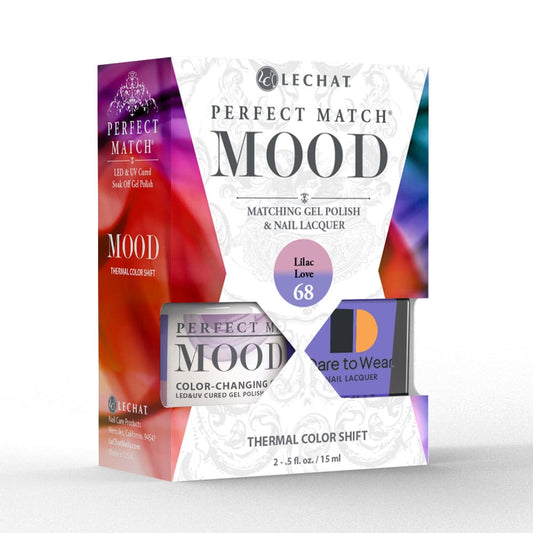 Lechat Perfect Match Mood Color Changing Gel Polish - Lilac Love 0.5 oz - #PMMDS68 Lechat
