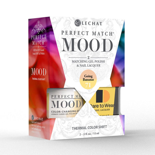 Lechat Perfect Match Mood Color Changing Gel Polish - Going Bananas 0.5 oz - #PMMDS71 Lechat