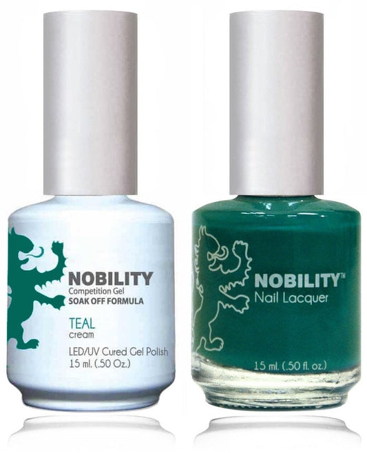 Lechat Nobility Gel Polish & Nail Lacquer - Teal 0.5 oz - #NBCS052 Nobility