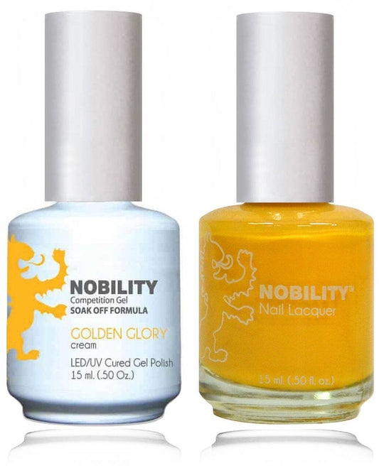 Lechat Nobility Gel Polish & Nail Lacquer - Golden Glory 0.5 oz - #NBCS019 Nobility