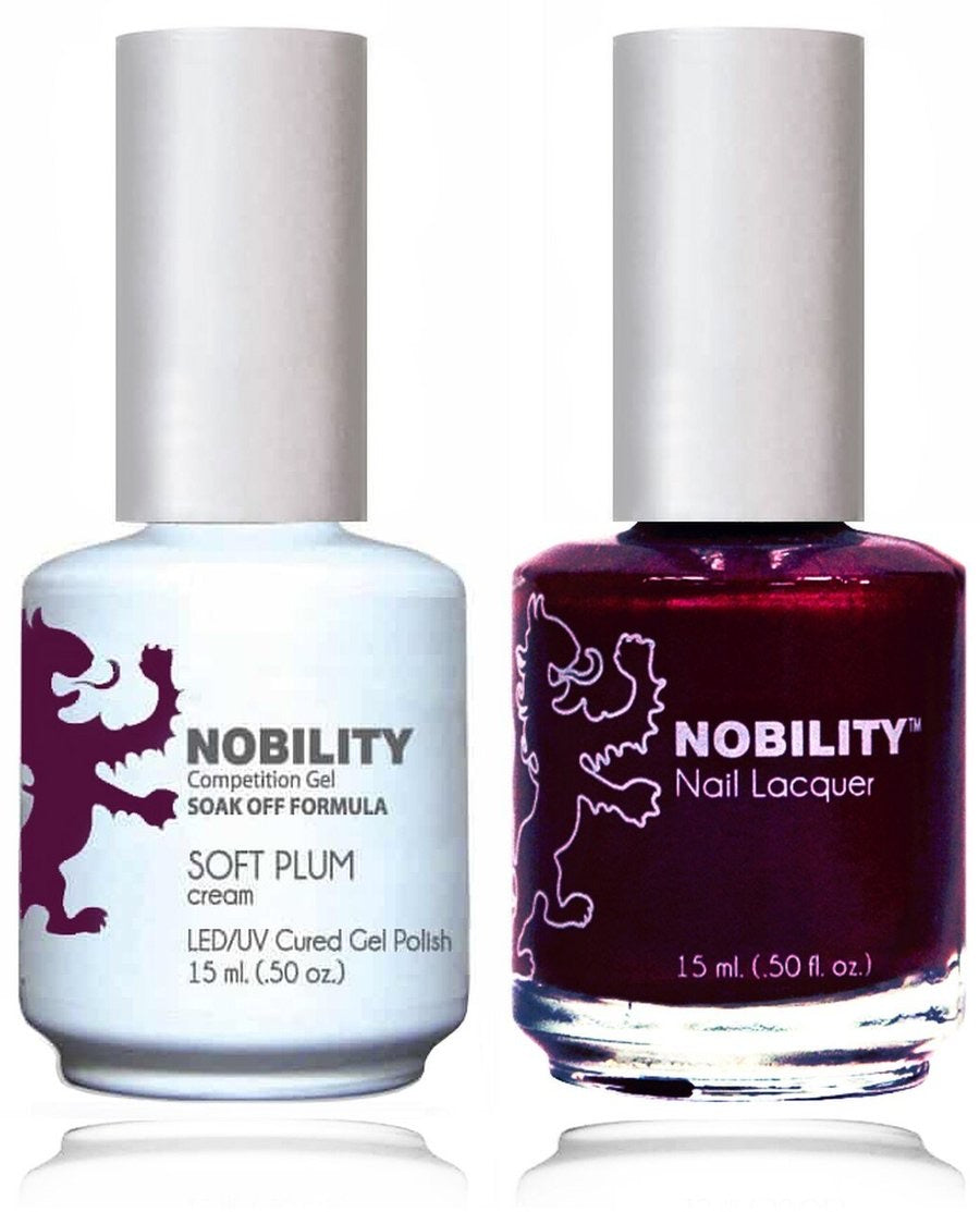 Lechat Nobility Gel Polish & Nail Lacquer - Soft Plum 0.5 oz Nobility