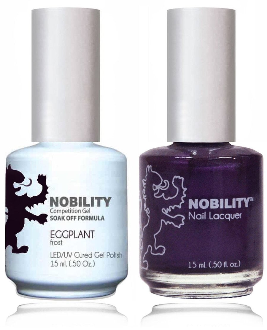 Lechat Nobility Gel Polish & Nail Lacquer - Eggplant 0.5 oz - #NBCS038 Nobility