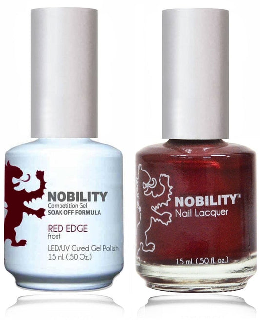Lechat Nobility Gel Polish & Nail Lacquer - Red Edge 0.5 oz - #NBCS014 Nobility
