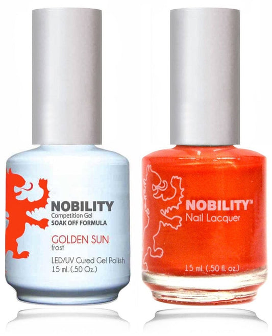 Lechat Nobility Gel Polish & Nail Lacquer - Golden Sun 0.5 oz - #NBCS044 Nobility