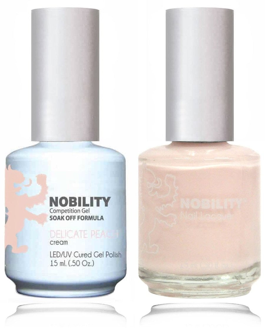 Lechat Nobility Gel Polish & Nail Lacquer - Delicate Peach 0.5 oz - #NBCS078 Nobility