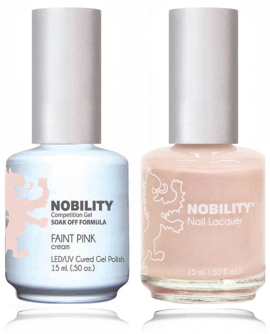 Lechat Nobility Gel Polish & Nail Lacquer - Faint Pink  0.5 oz - #NBCS086 Nobility