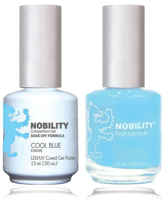 Lechat Nobility Gel Polish & Nail Lacquer - Cool Blue 0.5 oz - #NBCS081 Nobility