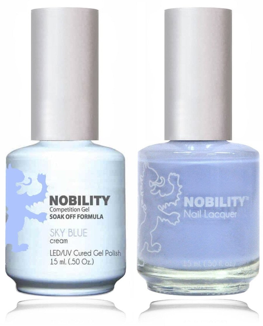 Lechat Nobility Gel Polish & Nail Lacquer - Sky Blue 0.5 oz - #NBCS063 Nobility