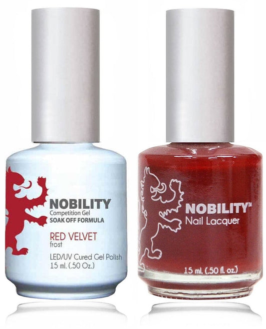 Lechat Nobility Gel Polish & Nail Lacquer - Red Velvet 0.5 oz - #NBCS024 Nobility