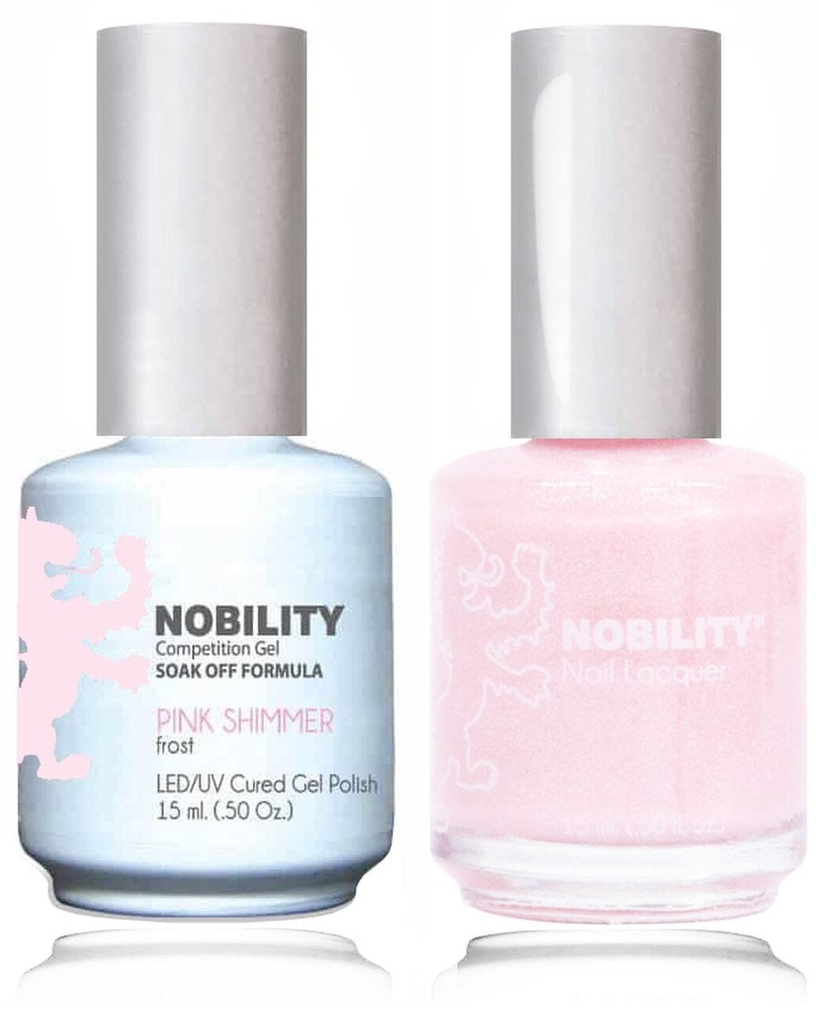 Lechat Nobility Gel Polish & Nail Lacquer - Pink Shimmer 0.5 oz - #NBCS025 Nobility