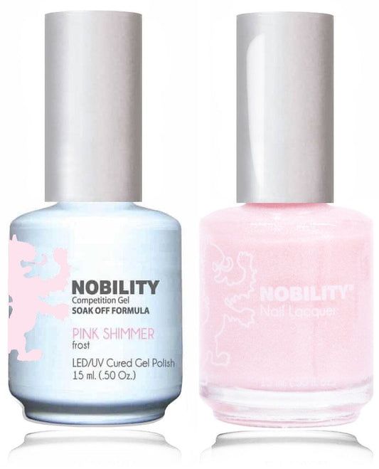 Lechat Nobility Gel Polish & Nail Lacquer - Pink Shimmer 0.5 oz - #NBCS025 Nobility