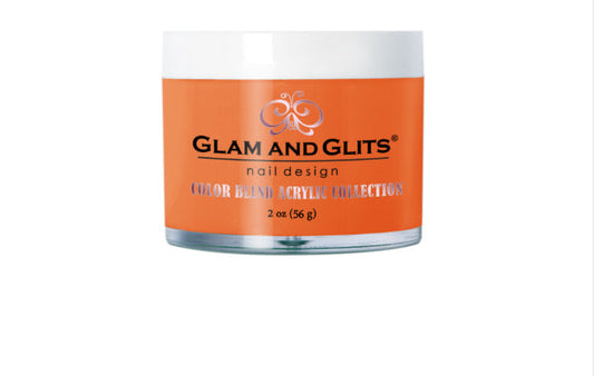 Glam & Glits Acrylic Powder Blend Color - Mango Tango  2 oz - BL3118 Glam & Glits