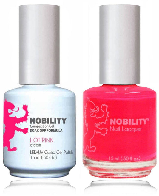 Lechat Nobility Gel Polish & Nail Lacquer - Hot Pink 0.5 oz - #NBCS055 Nobility