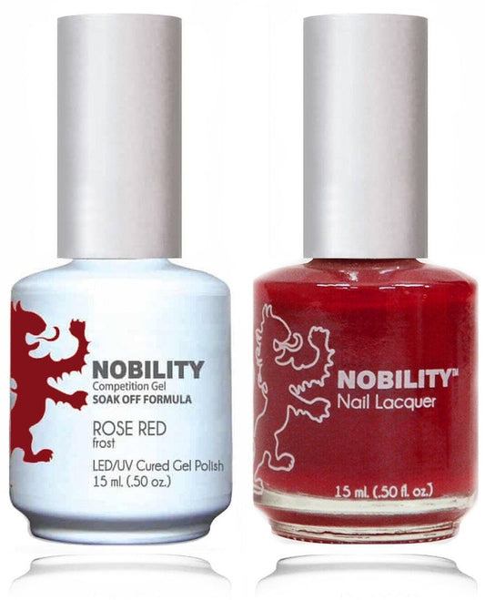 Lechat Nobility Gel Polish & Nail Lacquer - Rose Red 0.5 oz - #NBCS085 Nobility