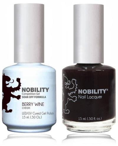 Lechat Nobility Gel Polish & Nail Lacquer - Berry Wine 0.5 oz - #NBCS009 Nobility